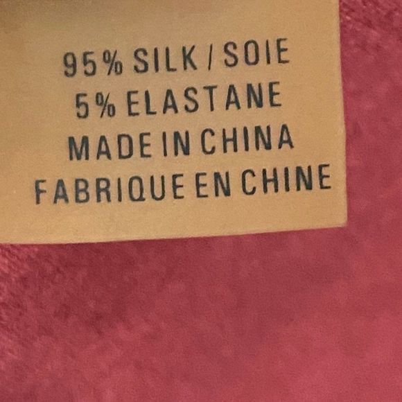 ELIE TAHARI Burgundy Ruffle Trim Silk Blouse - Picture 13 of 13